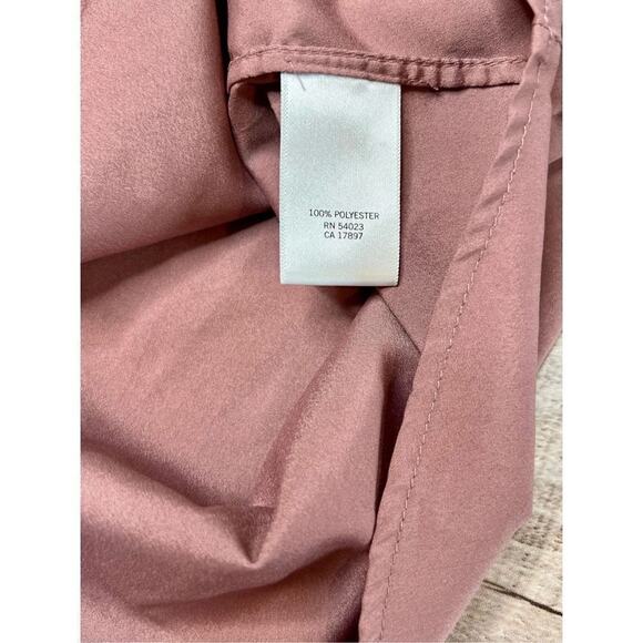 Banana Republic Pink Rose Embellished Tunic Blouse SMALL Bohemian Urban Feinine - Picture 10 of 11